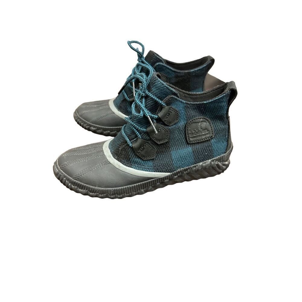 Sorel Womens Out N About Plus Lug Sole Boot Black Blue size8